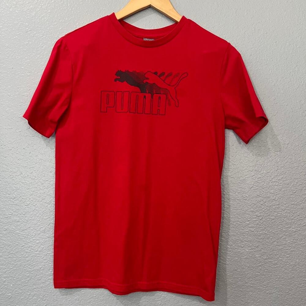 Puma Red Graphic Logo Tee Kids XL 18/20